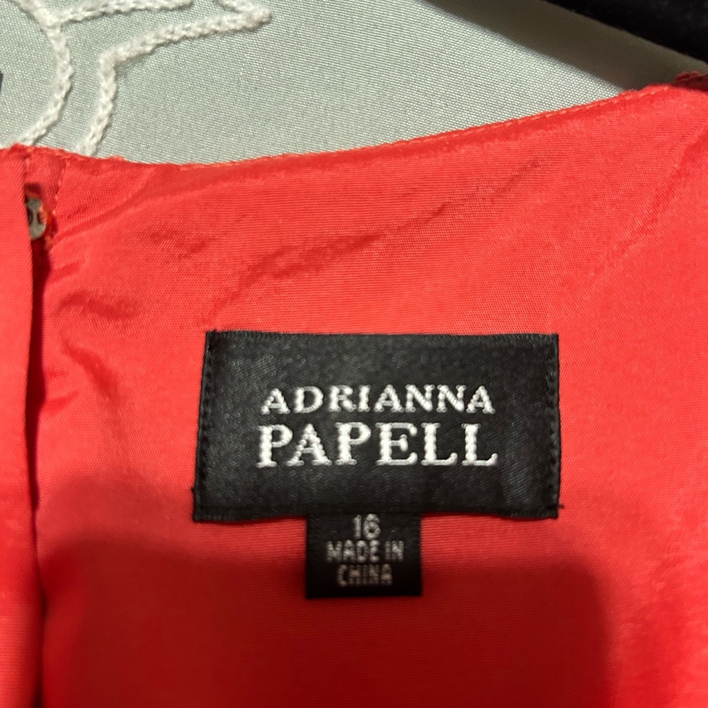 Adrianna Papell Scarlet Red Dress